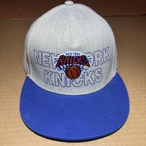 Ultra Game New York Knicks Hat Grey With Blue Bill One Size Fits All